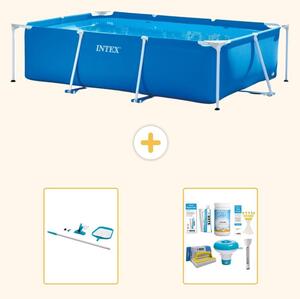 Piscina fuori terra rettangolare - 260x160x65 cm - in 3 pezzi - modello S22346
