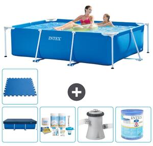 Piscina fuori terra rettangolare - 220x150x60 cm - 6 pezzi - Modello S40006