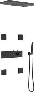 Mexen Soler set doccia ad incasso, nero - 7601-04-70