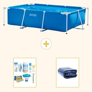 Piscina fuori terra rettangolare - 260x160x65 cm - in 3 pezzi - modello S22344