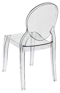 MELODIE - sedia moderna in policarbonato trasparente