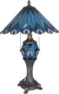 Lampada da tavolo Tiffany Clayre & Eef Ø 40x65 cm Vetro rosso blu