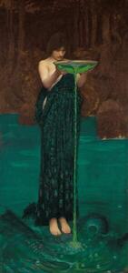 Waterhouse, John William (1849-1917) - Riproduzione Circe Invidiosa 1872, (23.5 x 50 cm)