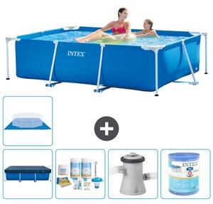 Piscina fuori terra rettangolare - 220x150x60 cm - 6 pezzi - Modello S40005