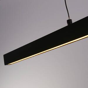Searchlight Lampada a sospensione Layla LED, lineare, nera, regolabile in altezza, CCT