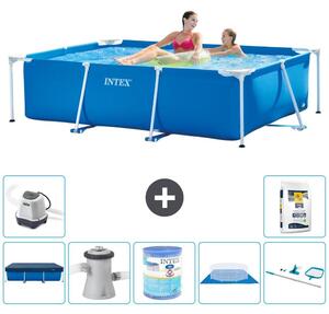 Piscina fuori terra rettangolare - 220x150x60 cm - 8 pezzi - Modello S30030