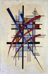 Kandinsky, Wassily - Riproduzione Zeichen mit Begleitung 1927, (26.7 x 40 cm)