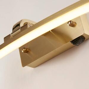 Searchlight Applique a LED Santorini, larghezza 50 cm, ottone, inclinabile