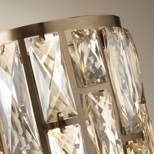 Searchlight Lampada da tavolo Bijou, ottone, vetro cristallo