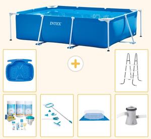 Piscina fuori terra rettangolare - 220x150x60 cm - 7 pezzi - Modello S20822