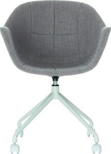 Sedia in plastica Gant PU=2 pezzi bianco/grigio