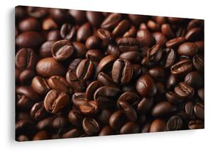 Quadro su tela – Chicchi di caffè in dettaglio