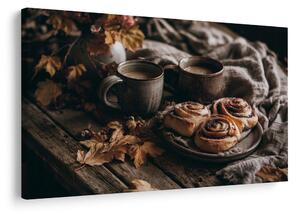 Quadro su tela – Hygge autunnale con caffè