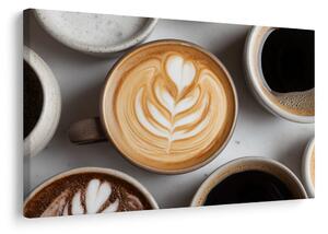 Quadro su tela – Arte del caffè nella tazza