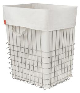 Cesta per il bucato argentata in metallo 64 l Store-It – Mette Ditmer Denmark
