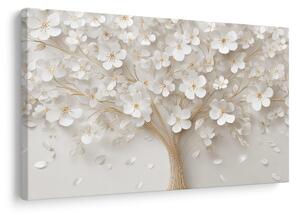 Quadro su tela – Delicato albero della vita floreale