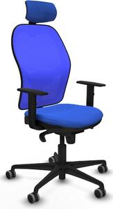 Sedia da ufficio con poggiatesta Piqueras y Crespo 1D036G2 Blu