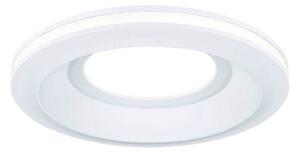 Paulmann Luci LED da incasso Sormus bianca, Ø 10 cm, IP65, set 3, Bianco / Opale, Bagno, Plastica, Moderno, Plafoniera