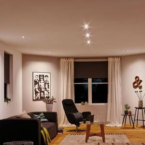 Paulmann Paulmann, faretto Nova a 3 luci, rotondo, bianco, fisso, IP44, GU10, 4000K, Bianco / Opale, Bagno, Alluminio, Moderno