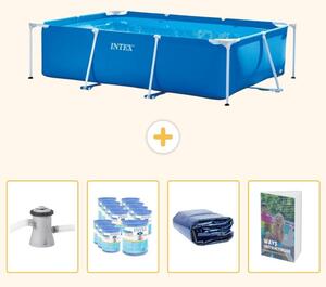 Piscina fuori terra rettangolare - 260x160x65 cm - 5 pezzi - Modello SCB118