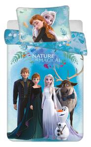 Set copripiumino e federa da bambini blu in cotone per culla 100x135 cm Frozen "Blue" – Jerry Fabrics