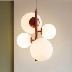 Lampada a sospensione in vetro Joel ALDEX, dimmerabile, Rosso, Soggiorno / Sala da pranzo, Metallo, Moderno, Lampada a sospensione