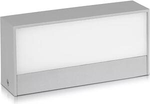 V-TAC 12W LED lampada da parete per esterni Top Down Grigio IP65 VT-8057 3000K 1150lm