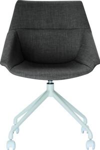 Sedia in plastica Luge PU=2 pezzi bianco/antracite