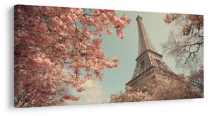 Quadro su tela – Primavera parigina con Torre Eiffel