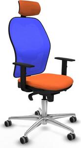 Sedia da ufficio con poggiatesta Piqueras y Crespo 1D086G2 Arancione