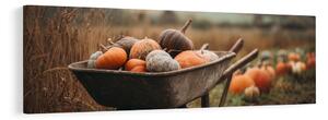 Quadro su tela – Paesaggio autunnale rurale