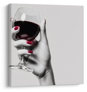 Quadro su tela – Arte moderna con vino