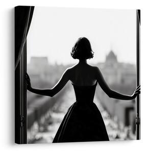 Quadro su tela – Fascino dell'eleganza in bianco e nero