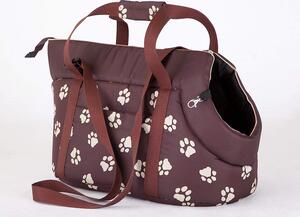 Borsa da trasporto per cani -20x42x22 cm- morbida imbottita, lavabile, con maniglia di trasporto