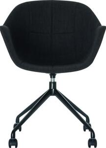 Sedia in plastica Gant PU=2 pezzi nero/antracite