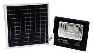 V-TAC VT-60W Faro led 60W autoalimentato nero con pannello solare 20W e telecomando 6000K IP65 – sku 94010