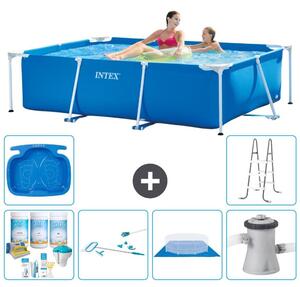Piscina fuori terra rettangolare - 220x150x60 cm - 7 pezzi - Modello S20822
