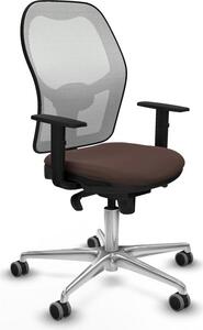 Sedia da ufficio Piqueras y Crespo 1D086G0 Bianco Marrone scuro