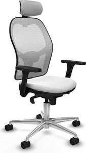 Sedia da ufficio con poggiatesta Piqueras y Crespo 3D086N2 Bianco