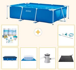 Piscina fuori terra rettangolare - 260x160x65 cm - 7 pezzi - SCB97