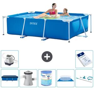 Piscina fuori terra rettangolare - 220x150x60 cm - 8 pezzi - Modello S30028