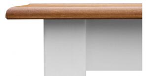 Tavolo rettangolare allungabile pino massello bianco shabby chic