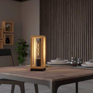 EGLO Nafferton lampada da tavolo di legno
