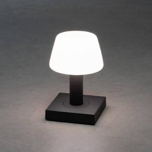 Konstsmide Lampada LED da tavolo Monaco esterni accu, grigio