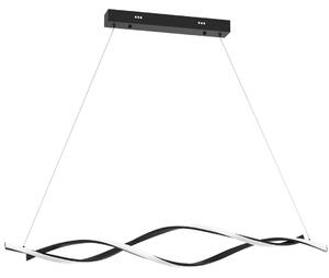 Lampada a sospensione Grant LED 38W nera moderna di Milagro