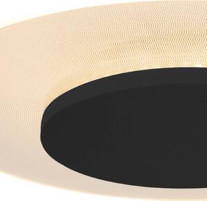 Steinhauer Plafoniera LED Lido, nera, Ø 28 cm