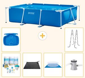Piscina fuori terra rettangolare - 220x150x60 cm - 7 pezzi - Modello S20820