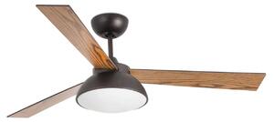 FARO BARCELONA Ventilatore a soffitto Rodas lampada LED, marrone