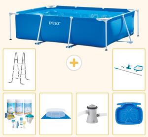 Piscina fuori terra rettangolare - 220x150x60 cm - 7 pezzi - Modello S20821