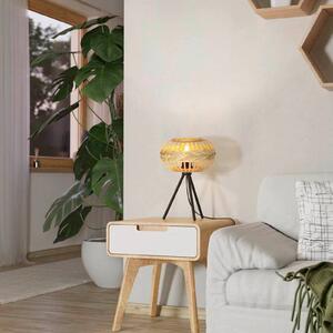 EGLO Amsfield 1 lampada tavolo di legno, treppiede
